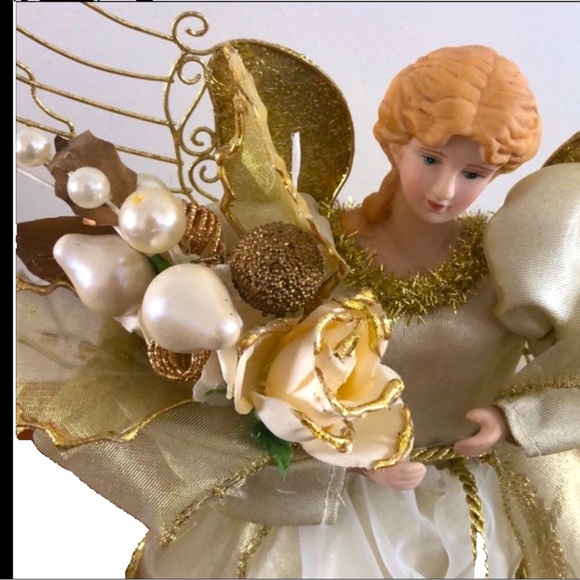 Gold 16” Angel tree topper or decor - Picture 2 of 7